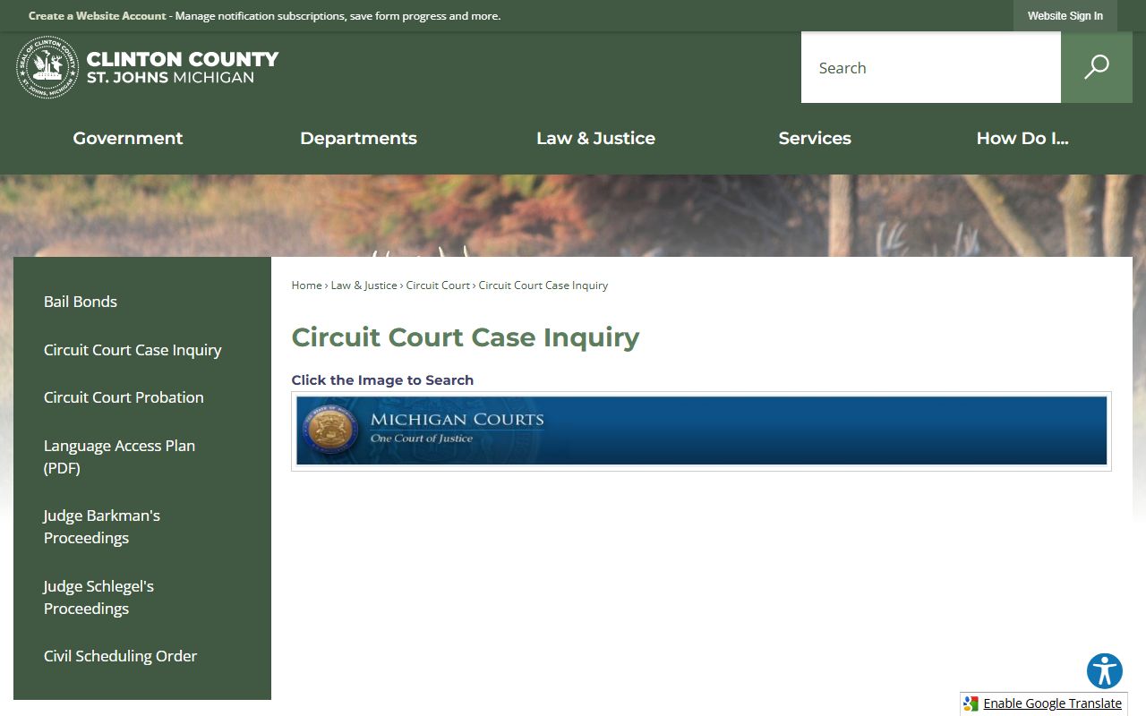 Clinton County court records
