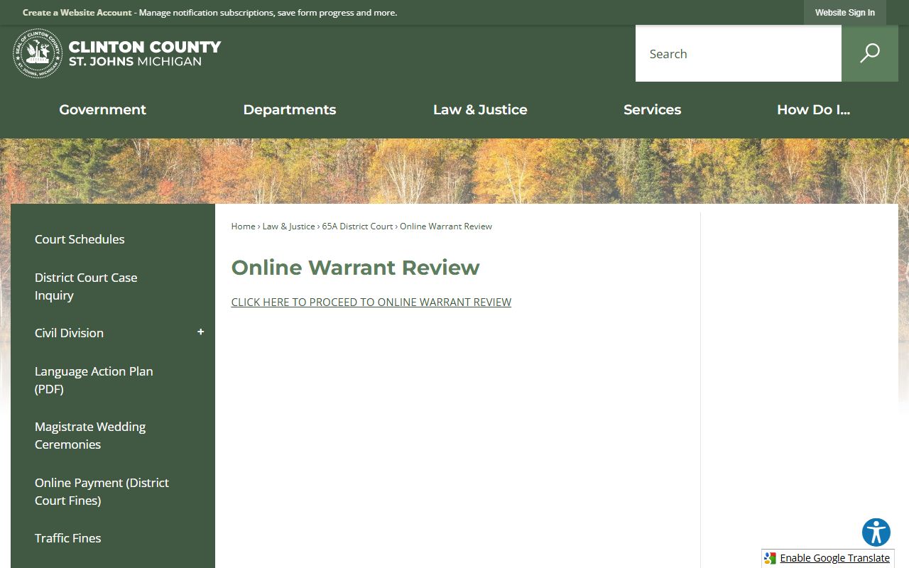 Clinton County criminal court records