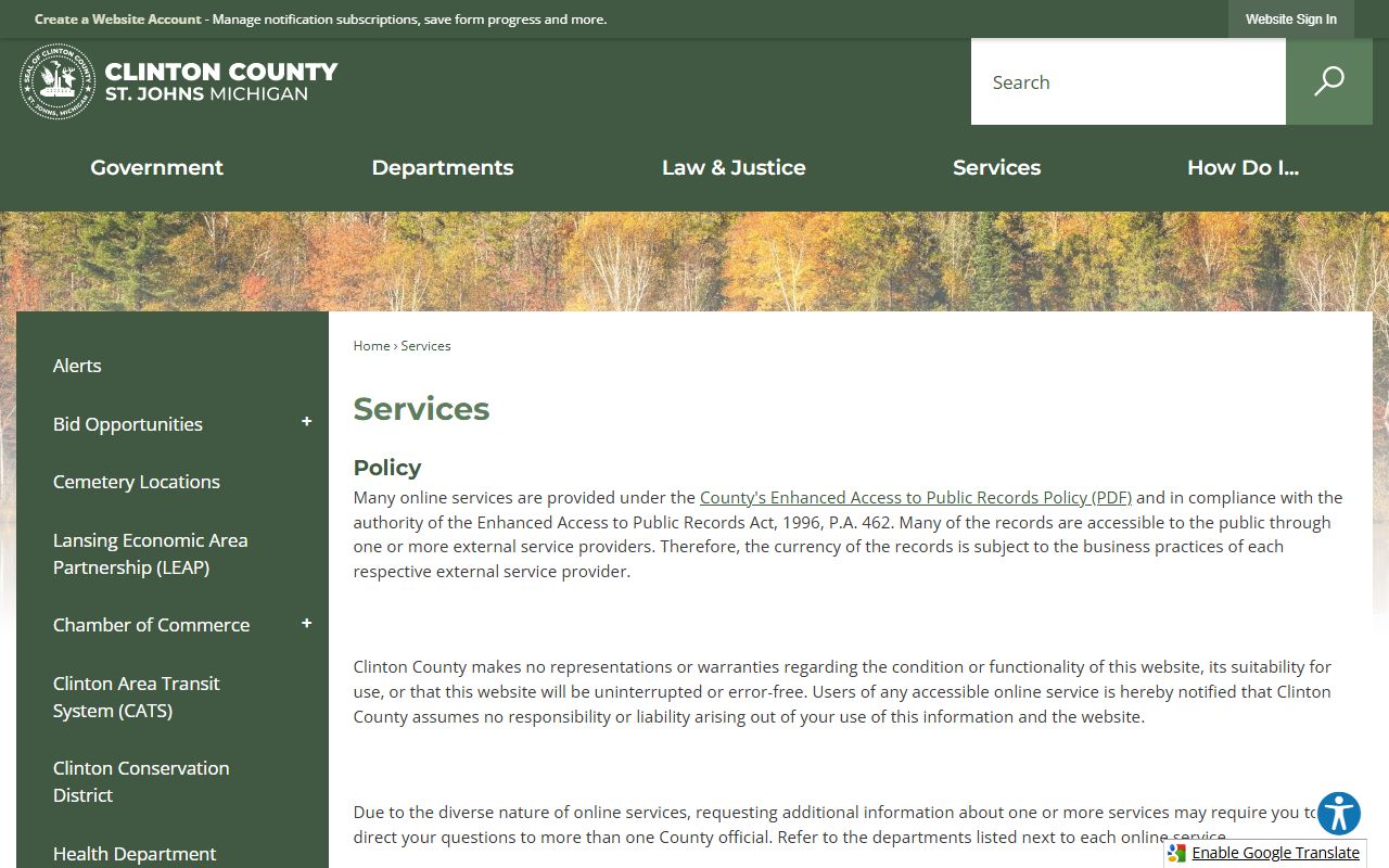 Clinton County traffic court records