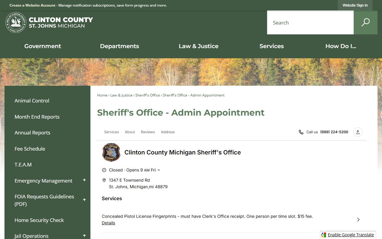 Clinton County warrant search